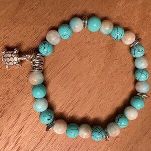 Sea Turtle Serenity Beaded Bracelet